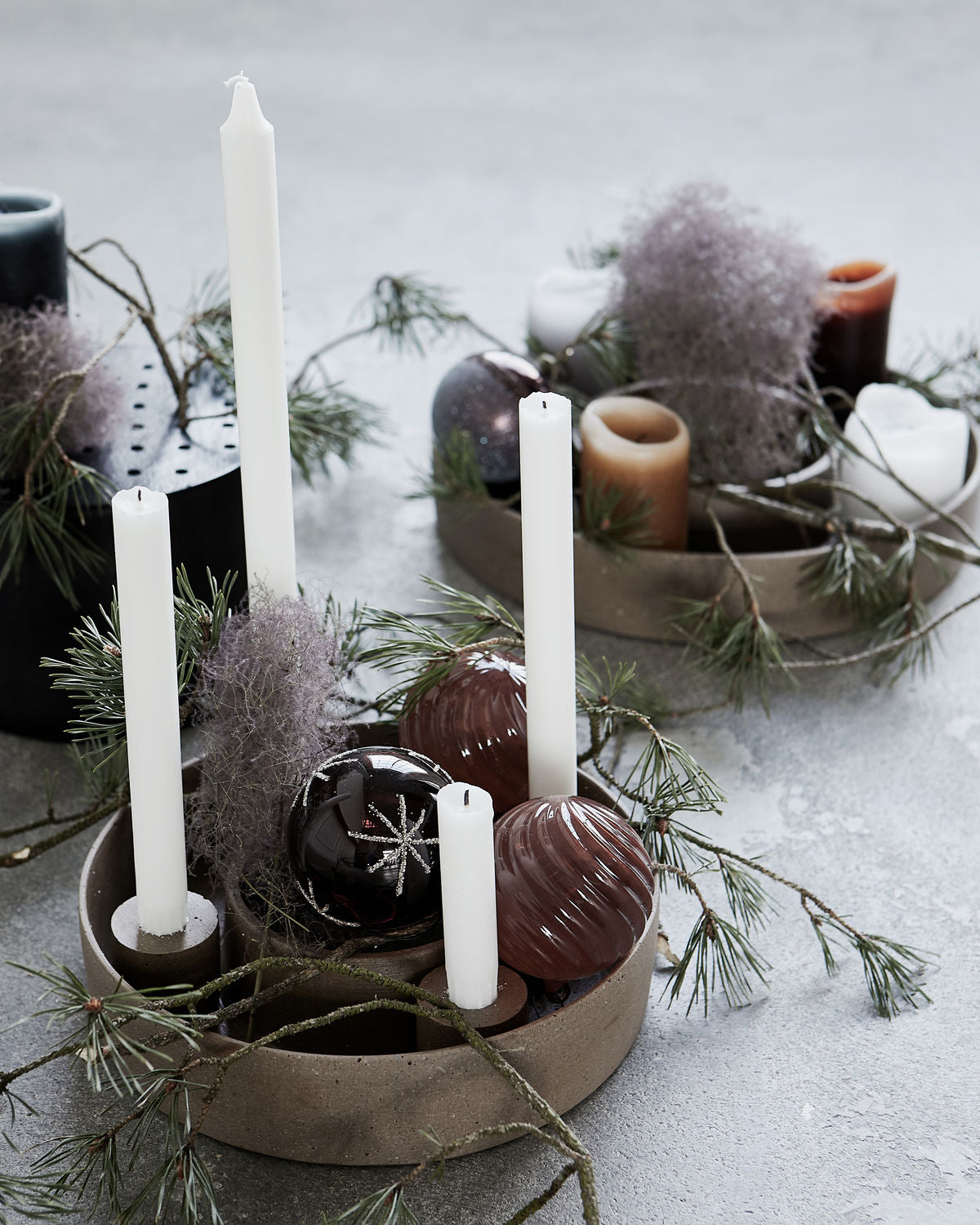 House Doctor Daca kynttilänjalka ruskea