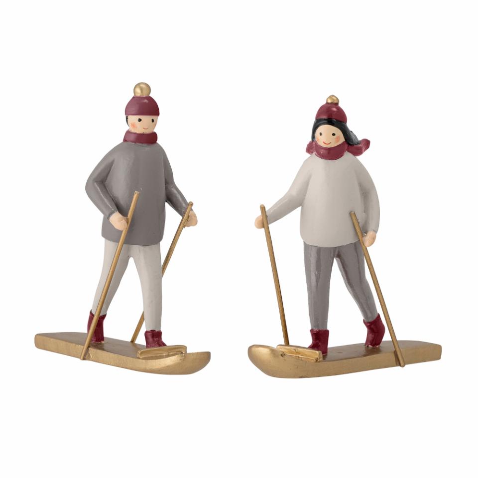Bloomingville Hiihtäjät figuurit 2kpl/pkt