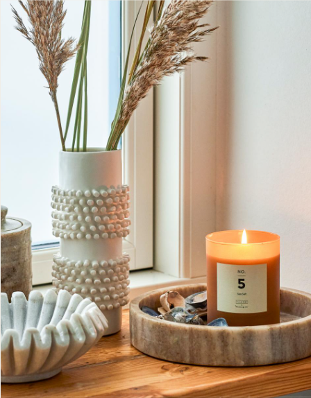 Bloomingville Barrit maljakko, valkoinen