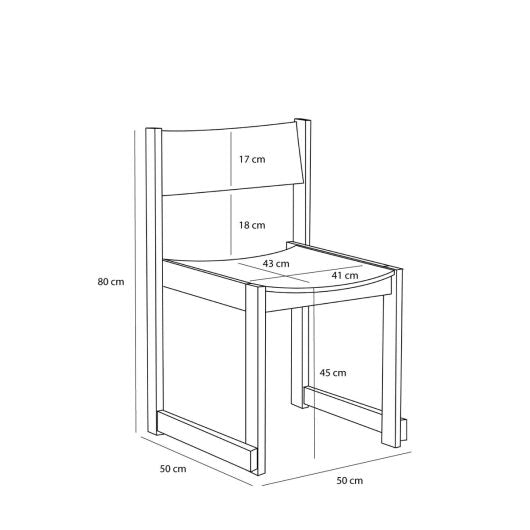 Hübsch tuoli, Forma, musta