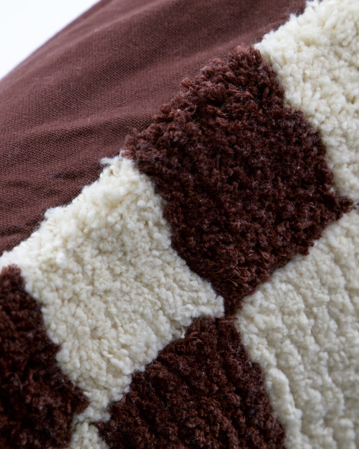 House Doctor tyynynpällinen HD Chess, ruskea, luonnonvalkoinen