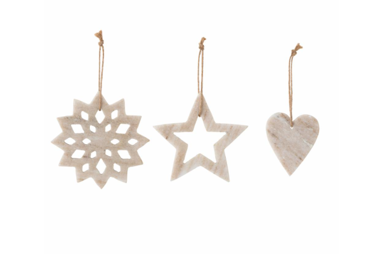 Bloomingville Otilde joulukoriste 3-osaa/pkt, varastossa